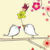 Dos pajaritos y una flor