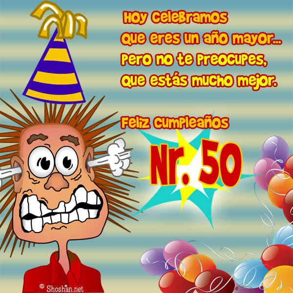 Feliz Cumpleaños 50 Años Aniversario De La Persona Cumpleaños