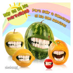 Frutas sonriendo