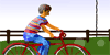 En bicicleta