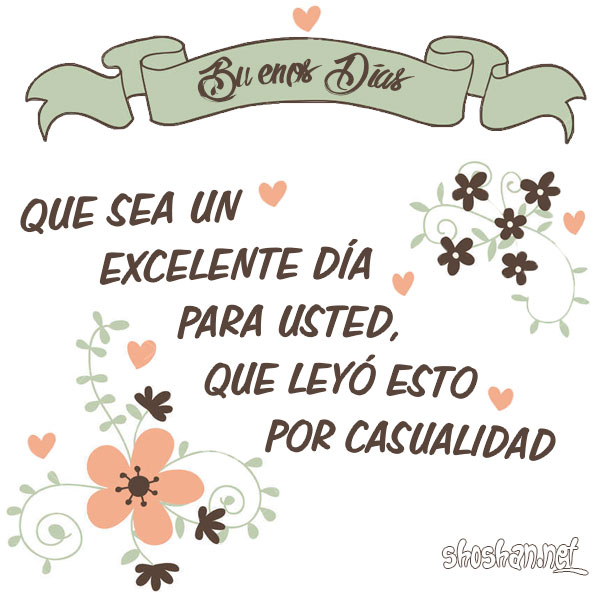 Imágen Buenos días