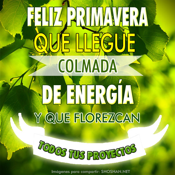 Feliz Primavera