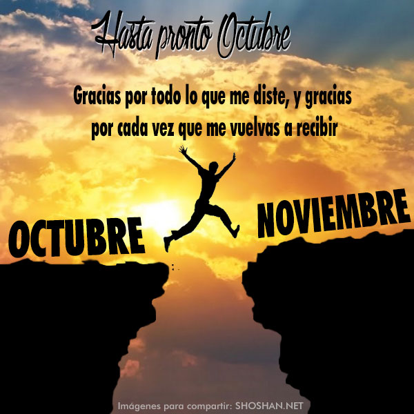 hasta pronto octubre