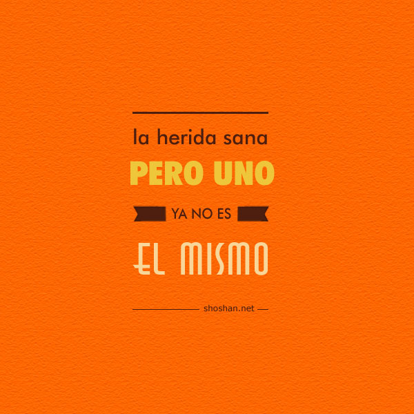 la herida sana