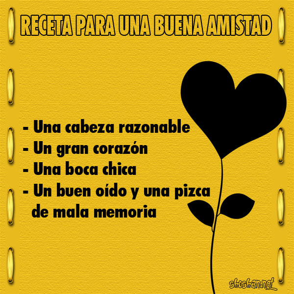 receta de amistad