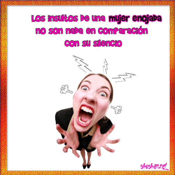 Mujer enfadada