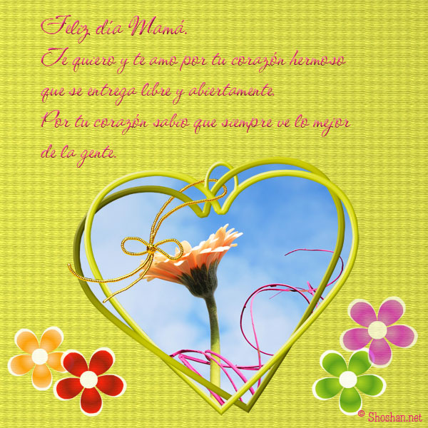Corazon con flores