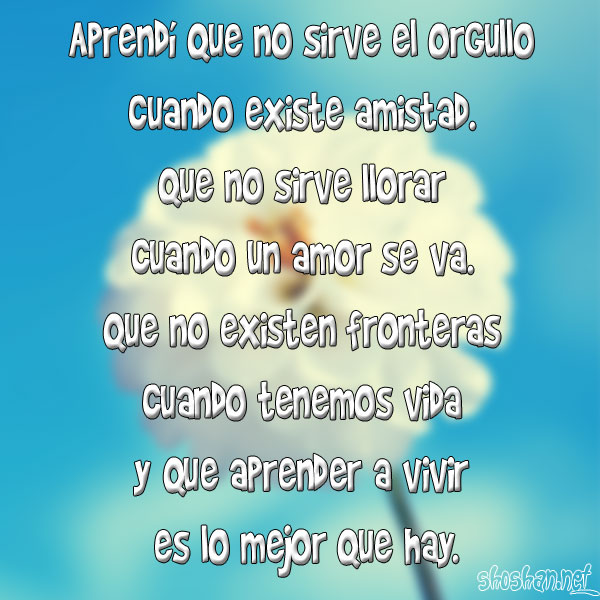 Aprender a vivir