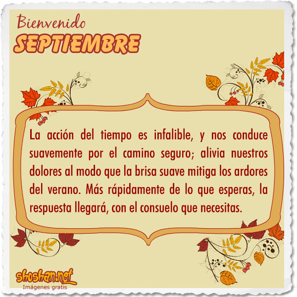 Bienvenido Septiembre