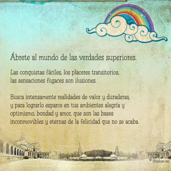 Arco iris y nubes