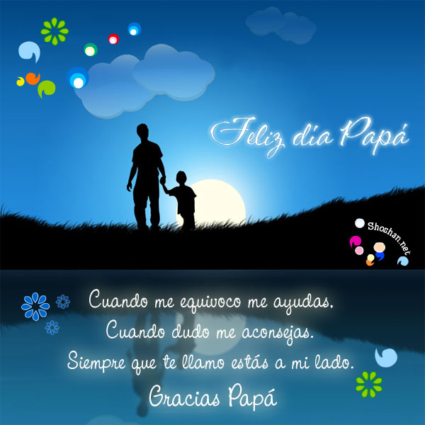 Siluetas Papá e hijo