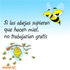 Abejas haciendo miel