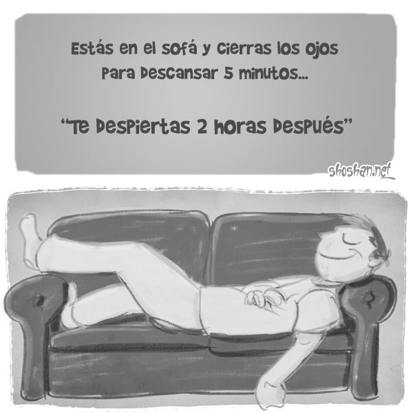 Durmiendo en el Sofá