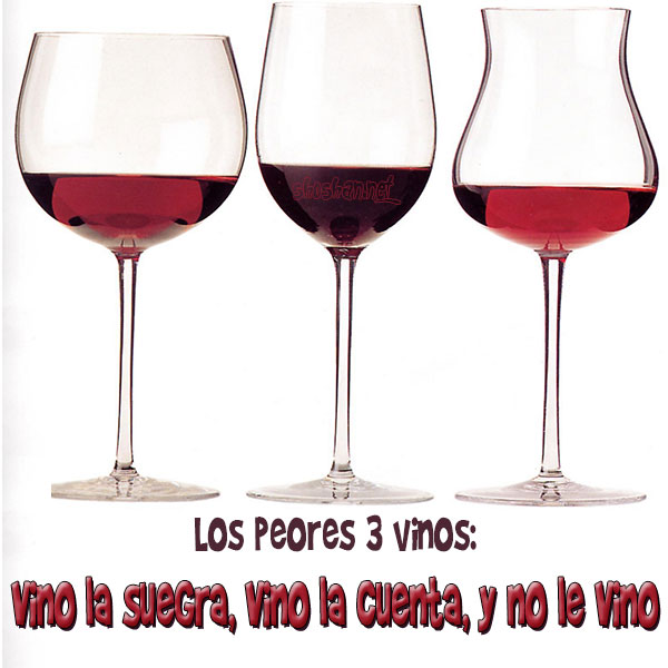 Los peores tres vinos