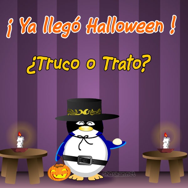 Pinguino de Halloween