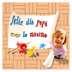 Pintando en el día del padre