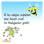 Abejas haciendo miel