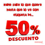 50% de descuento