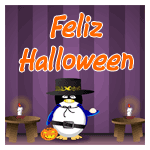 Pinguino de Halloween