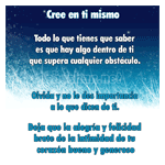 Cree en ti mismo