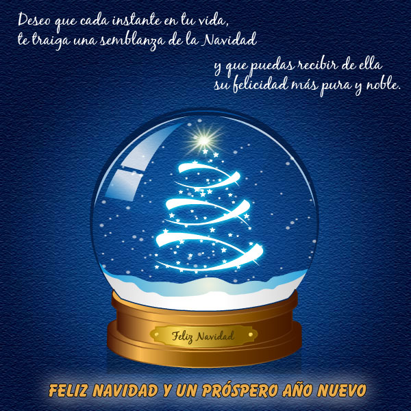 Bola de cristal de Navidad