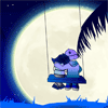 Pareja y la luna