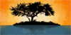 silueta de arbol